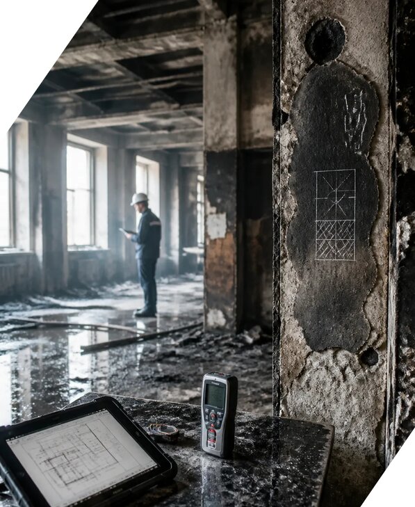 Обследование зданий после пожара в Алексеевке от 15186 р. | ЭкспертизаРоссия